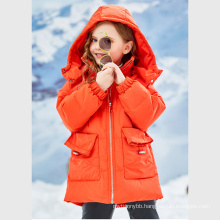 New Design Ultra light Soft  Exercise Winter White Duck Down Kids Jacket